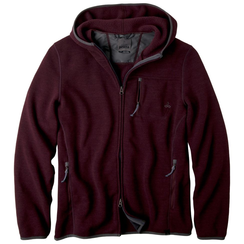 Mens Prana Bryce Zip Up Long Sleeve Full Zip Technical Tops