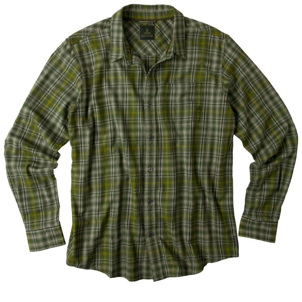 Mens Prana Catawba Woven Long Sleeve No Zip Technical Tops