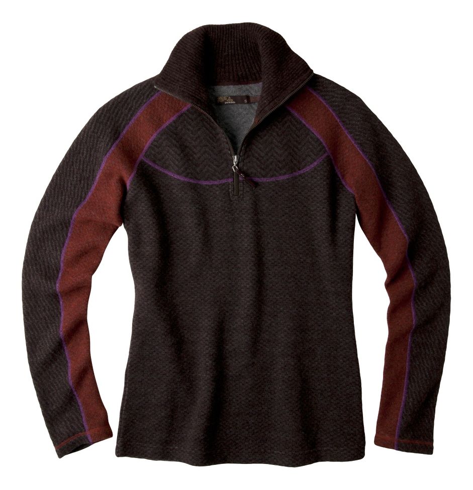 Womens Prana Corrine Sweater Long Sleeve 1/2 Zip Technical Tops