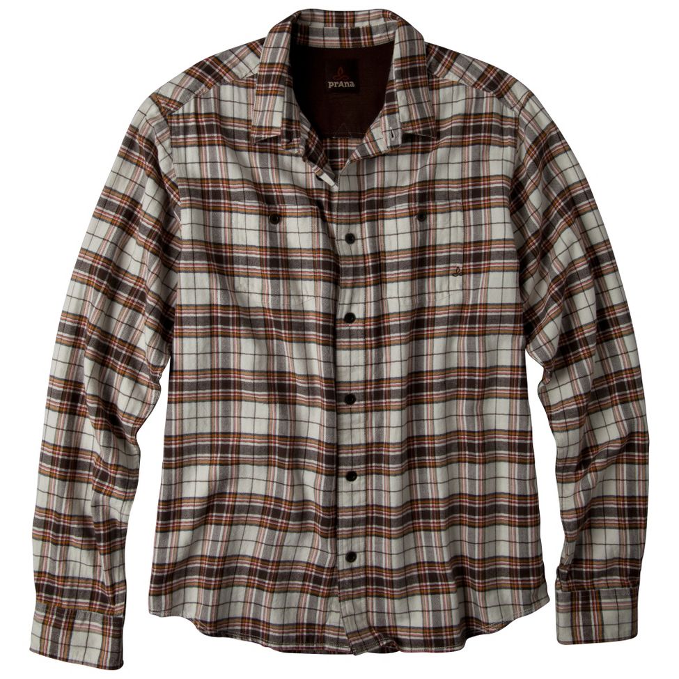 Mens Prana Daniel Plaid Long Sleeve Non-Technical Tops
