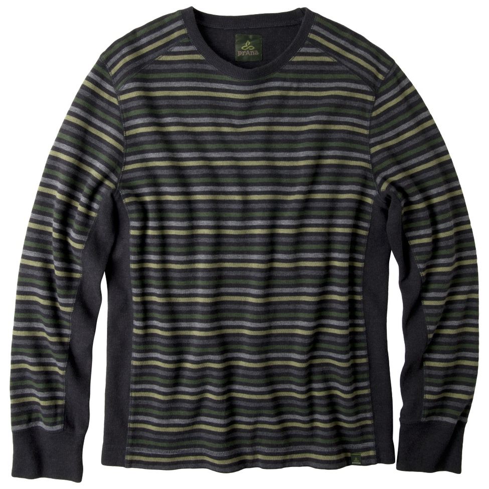Mens Prana Driftwood Crew Long Sleeve Non-Technical Tops