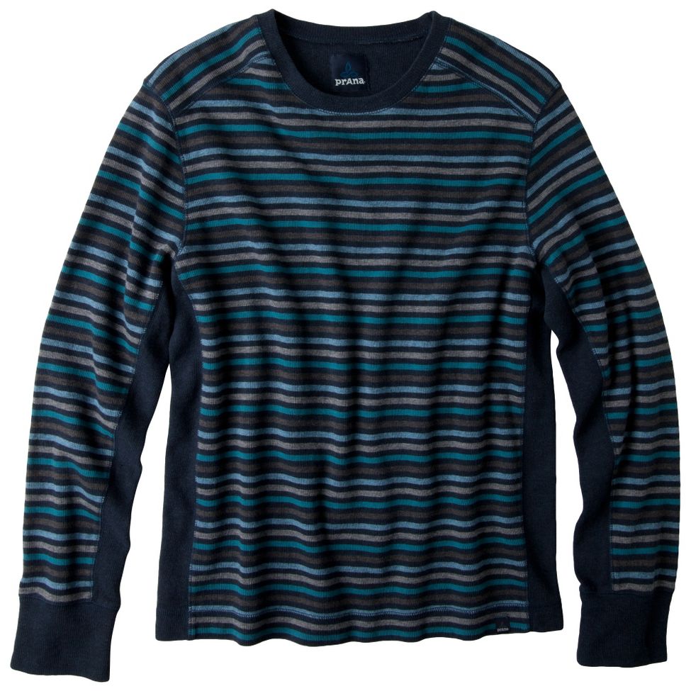 Mens Prana Driftwood Crew Long Sleeve Non-Technical Tops