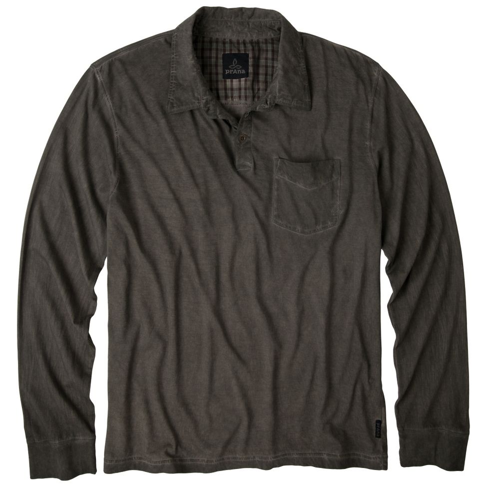 Mens Prana Excursion Polo Long Sleeve Non-Technical Tops