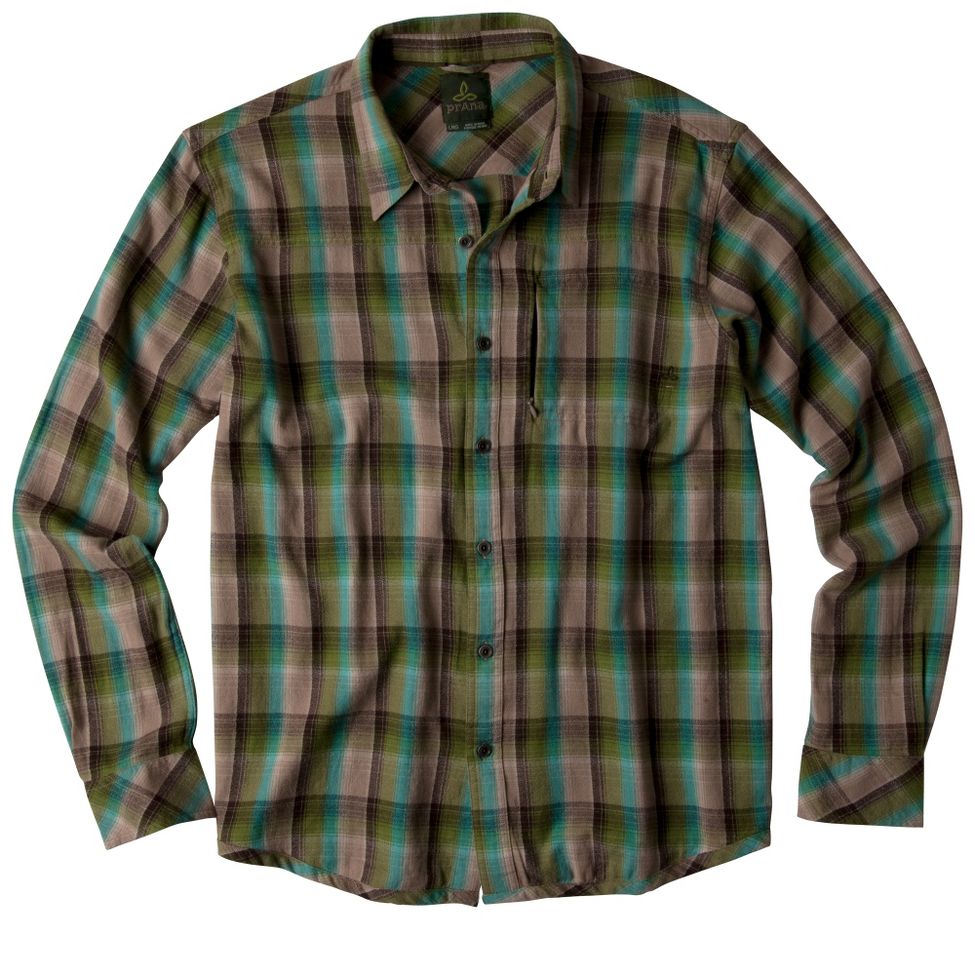 Mens Prana Foxglove Woven Long Sleeve Non-Technical Tops