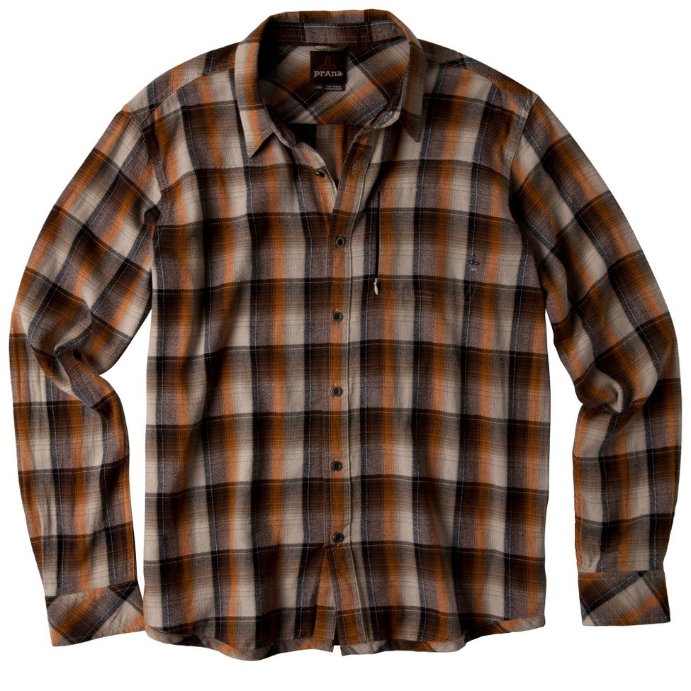 Mens Prana Foxglove Woven Long Sleeve Non-Technical Tops