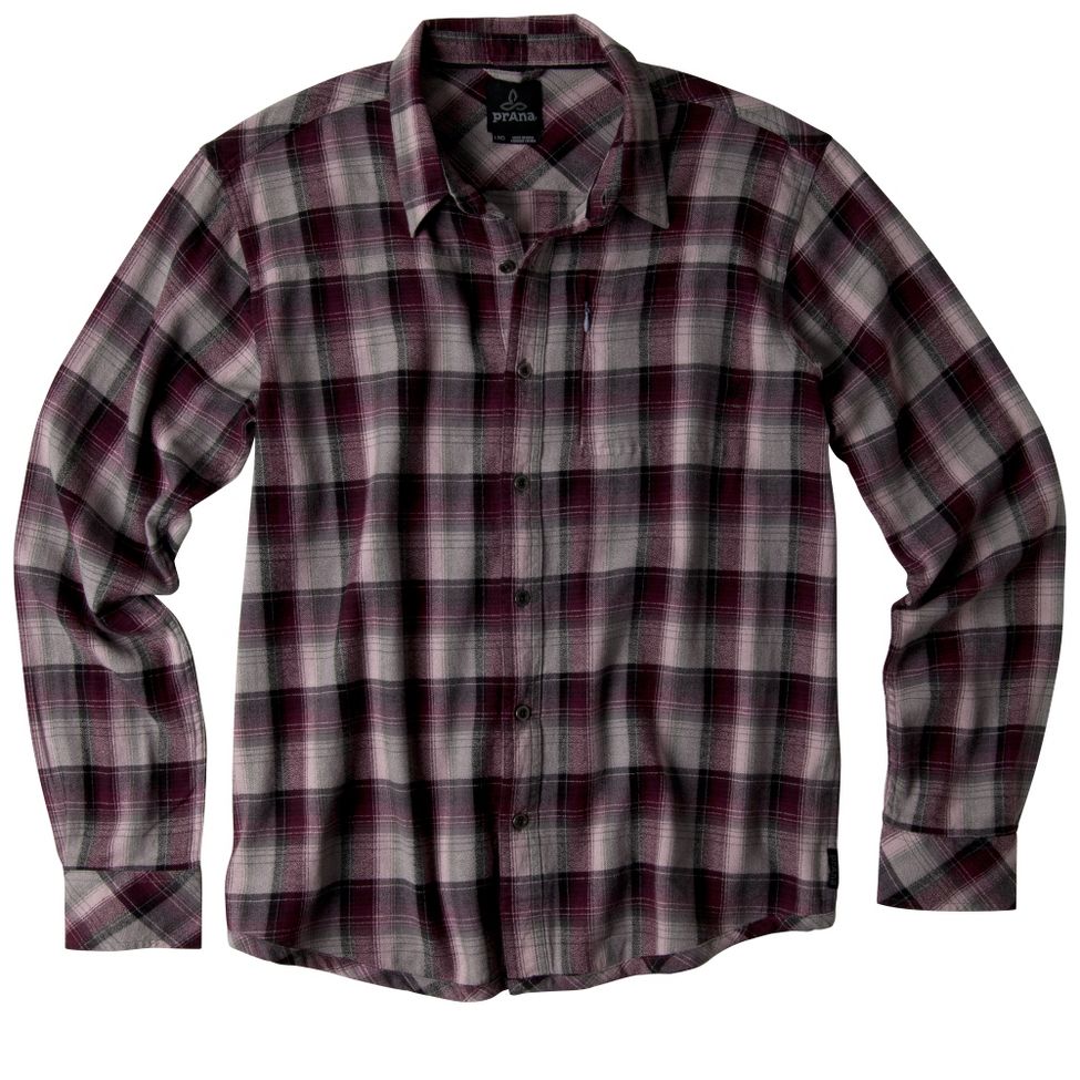 Mens Prana Foxglove Woven Long Sleeve Non-Technical Tops