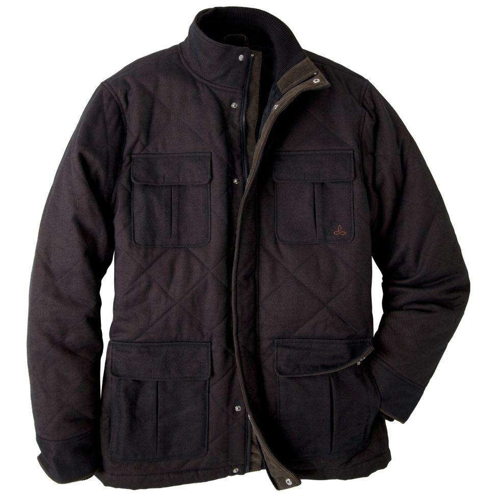 Mens Prana Getaway Coat Warm-Up Unhooded Jackets