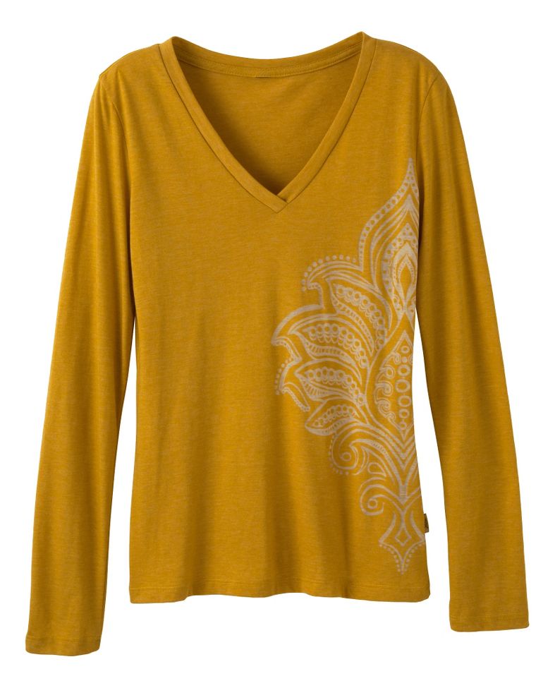 Womens Prana Hanna Long Sleeve No Zip Technical Tops