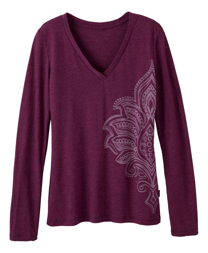 Womens Prana Hanna Long Sleeve No Zip Technical Tops