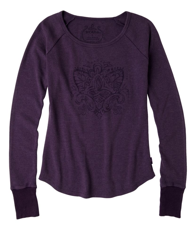 Womens Prana Jill Thermal Long Sleeve No Zip Technical Tops