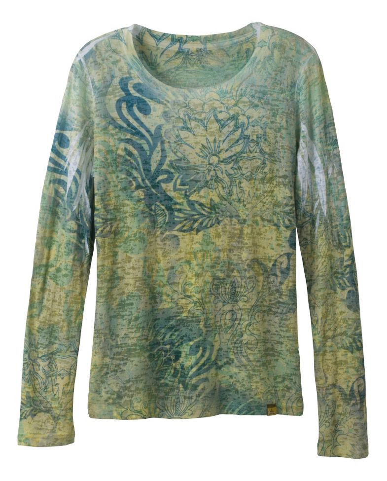 Womens Prana Lotus Tee Long Sleeve No Zip Technical Tops