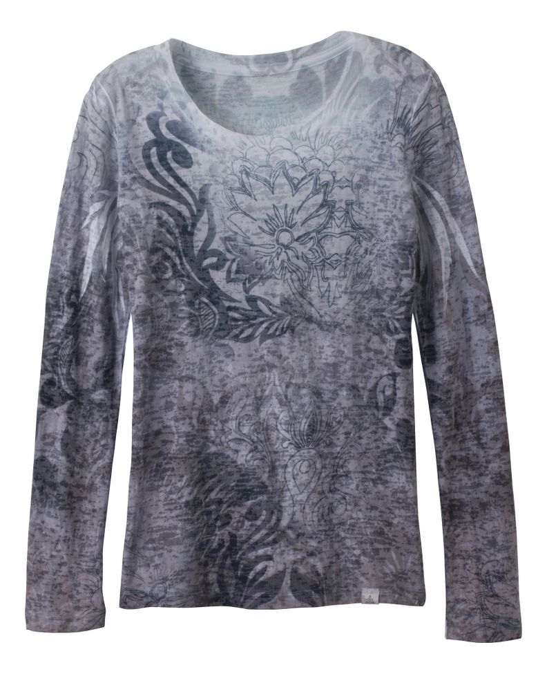 Womens Prana Lotus Tee Long Sleeve No Zip Technical Tops
