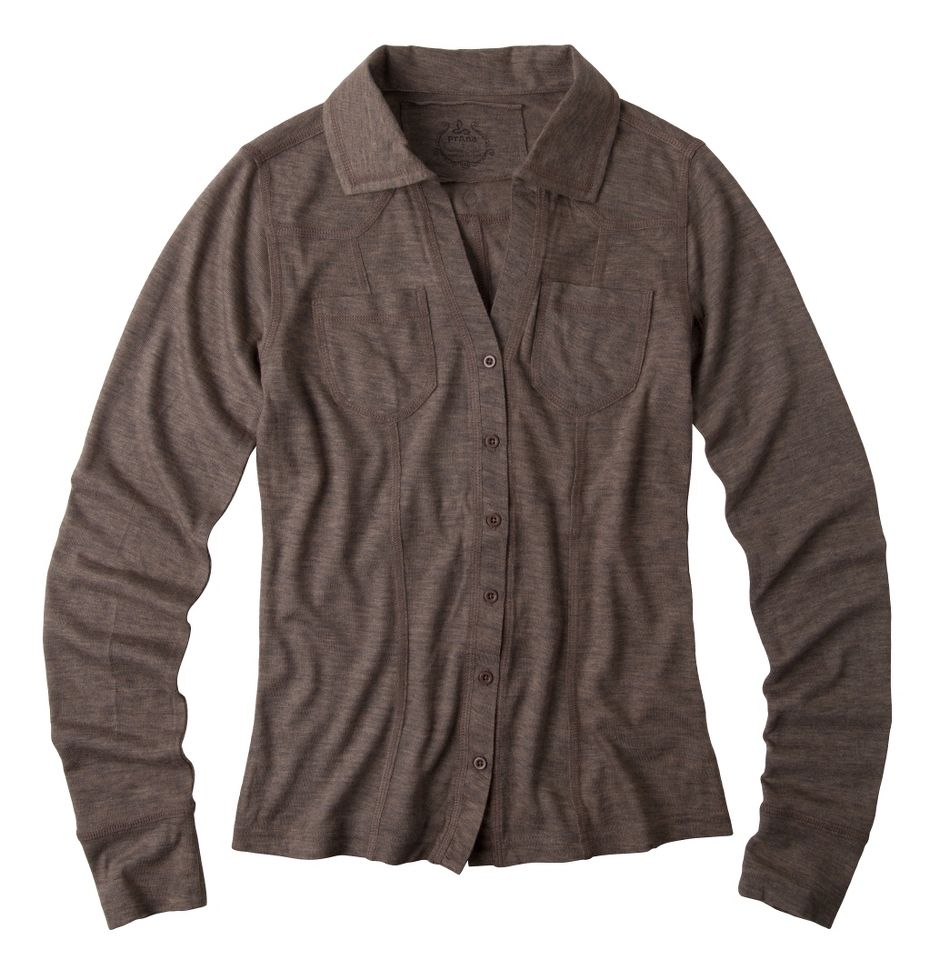 Womens Prana Luna Top Long Sleeve Non-Technical Tops