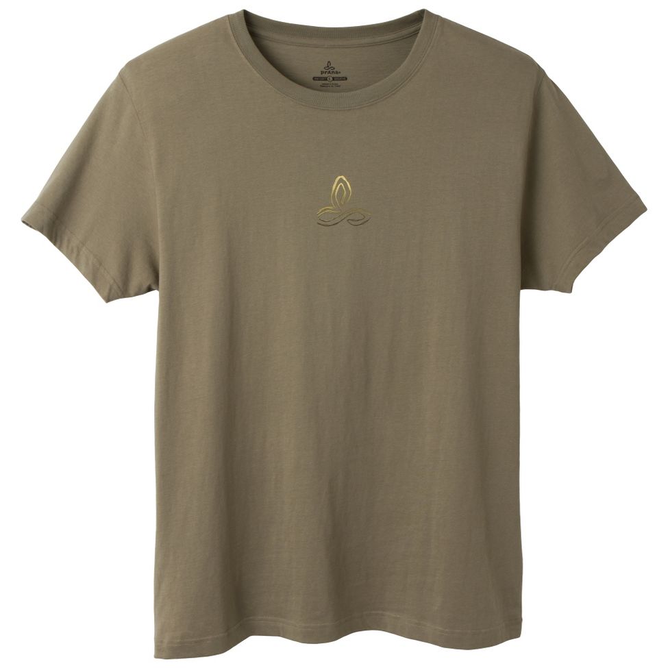 Mens Prana Organic Crew Neck T Short Sleeve Non-Technical Tops