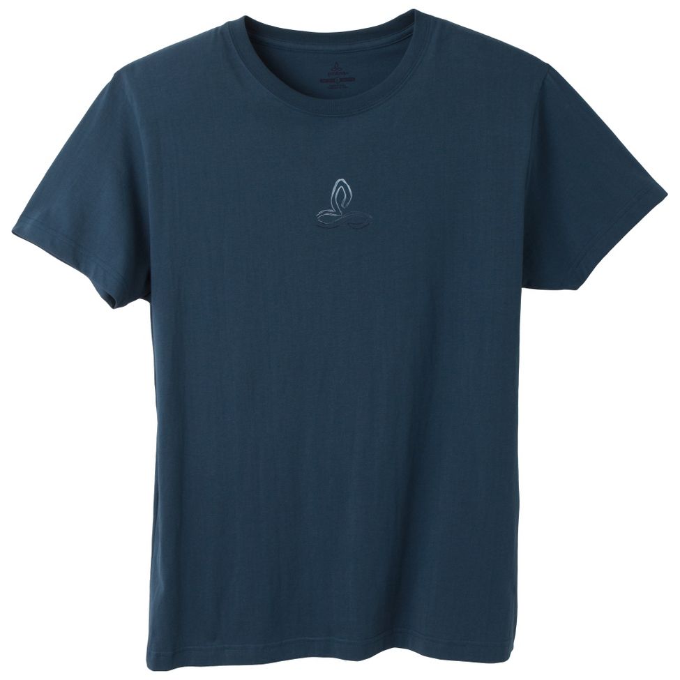 Mens Prana Organic Crew Neck T Short Sleeve Non-Technical Tops