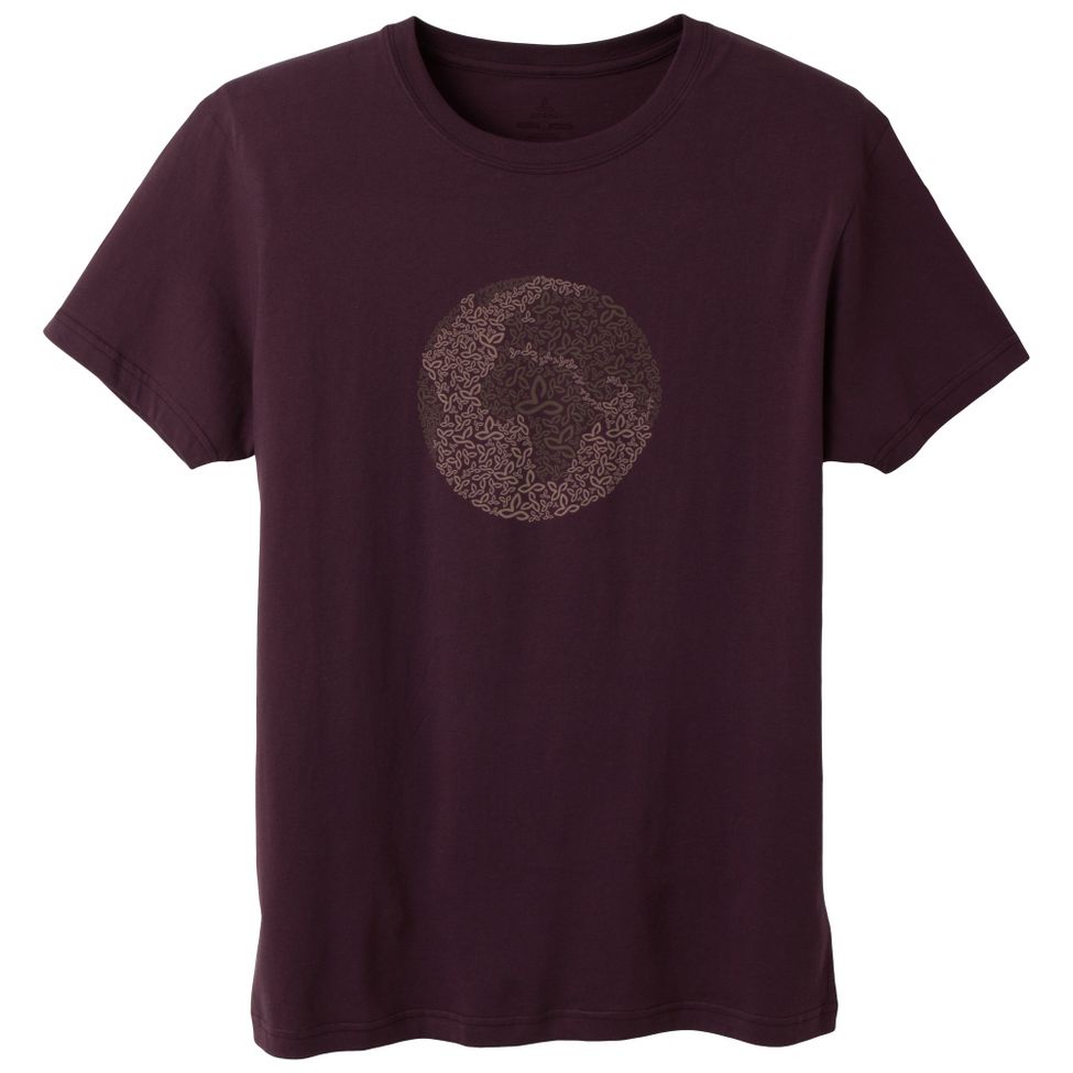 Mens Prana Organic Crew Neck T Short Sleeve Non-Technical Tops