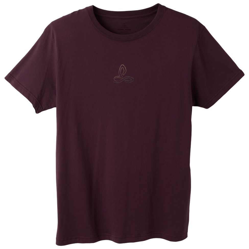 Mens Prana Organic Crew Neck T Short Sleeve Non-Technical Tops