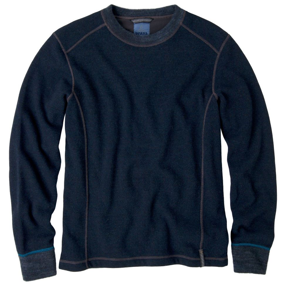 Mens Prana Owen Sweater Crew Long Sleeve Non-Technical Tops