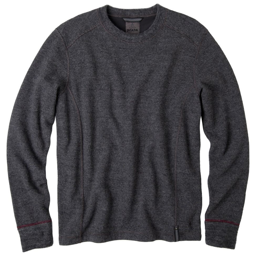 Mens Prana Owen Sweater Crew Long Sleeve Non-Technical Tops