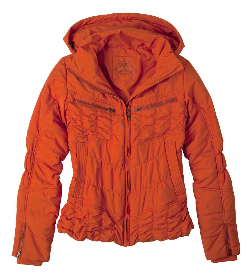 Womens Prana Powder Parka Warm-Up Hooded Jackets