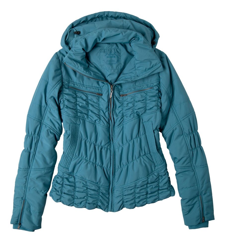Womens Prana Powder Parka Warm-Up Hooded Jackets