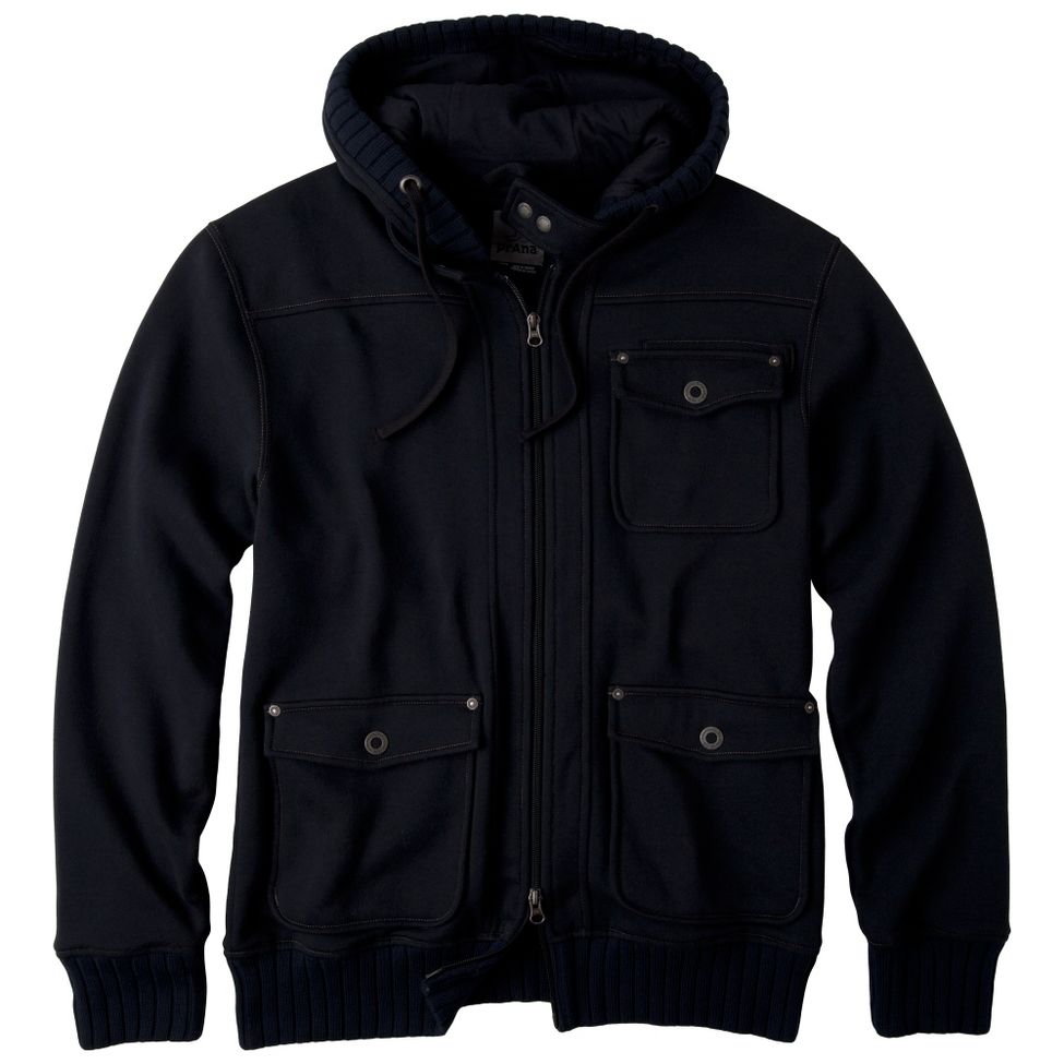 Mens Prana Profile Hoody Warm-Up Hooded Jackets