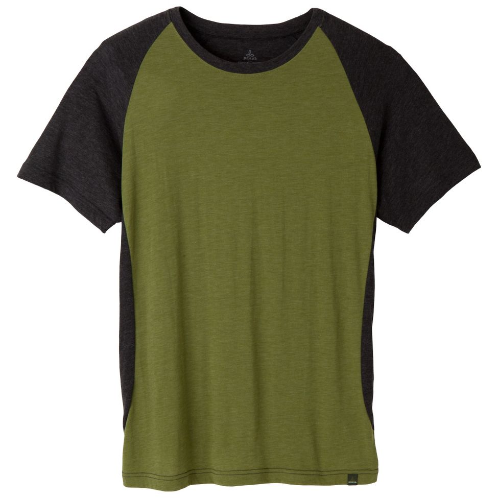 Mens Prana Quest Crew Short Sleeve Technical Tops