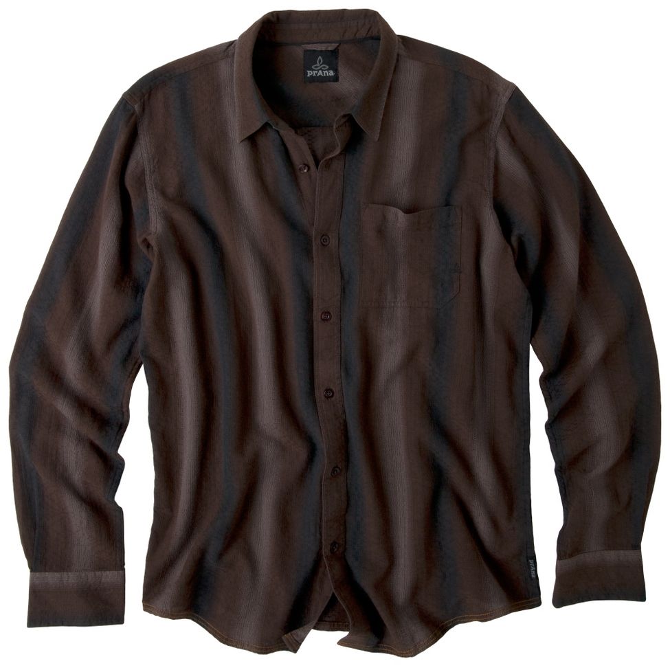 Mens Prana Raintree Woven Long Sleeve Non-Technical Tops