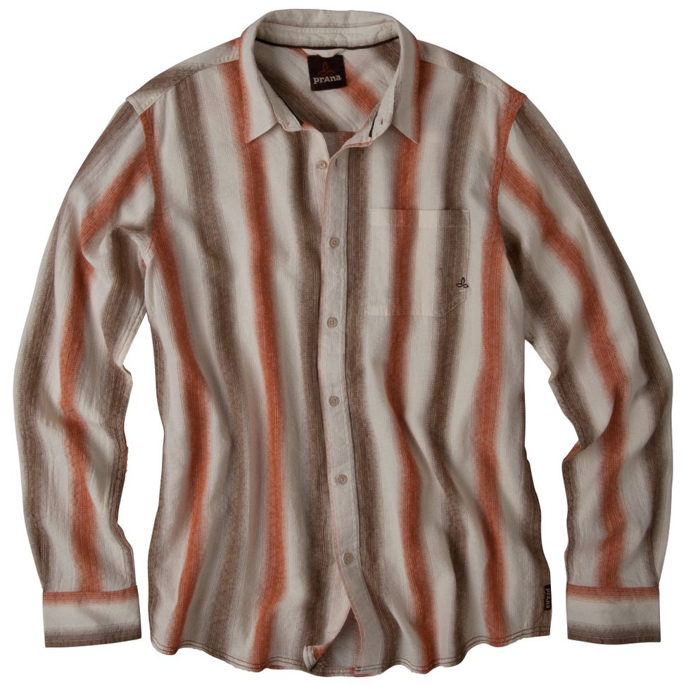 Mens Prana Raintree Woven Long Sleeve Non-Technical Tops