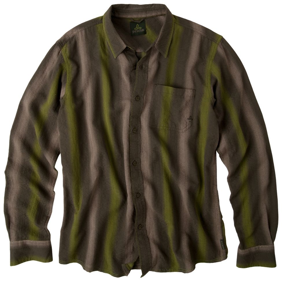 Mens Prana Raintree Woven Long Sleeve Non-Technical Tops