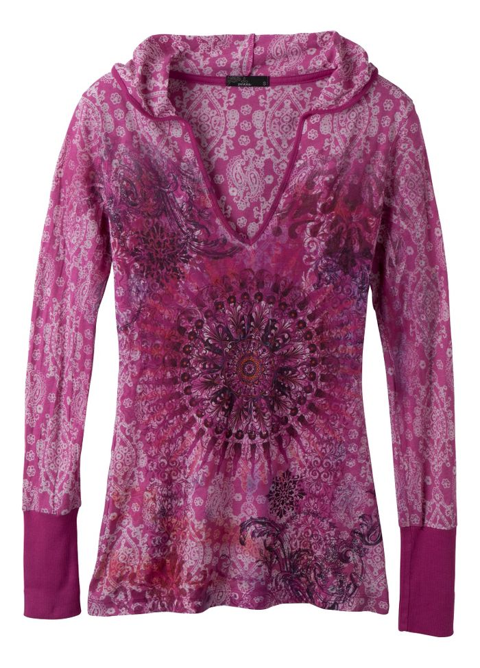 Womens Prana Rapture Hoodie Long Sleeve No Zip Technical Tops