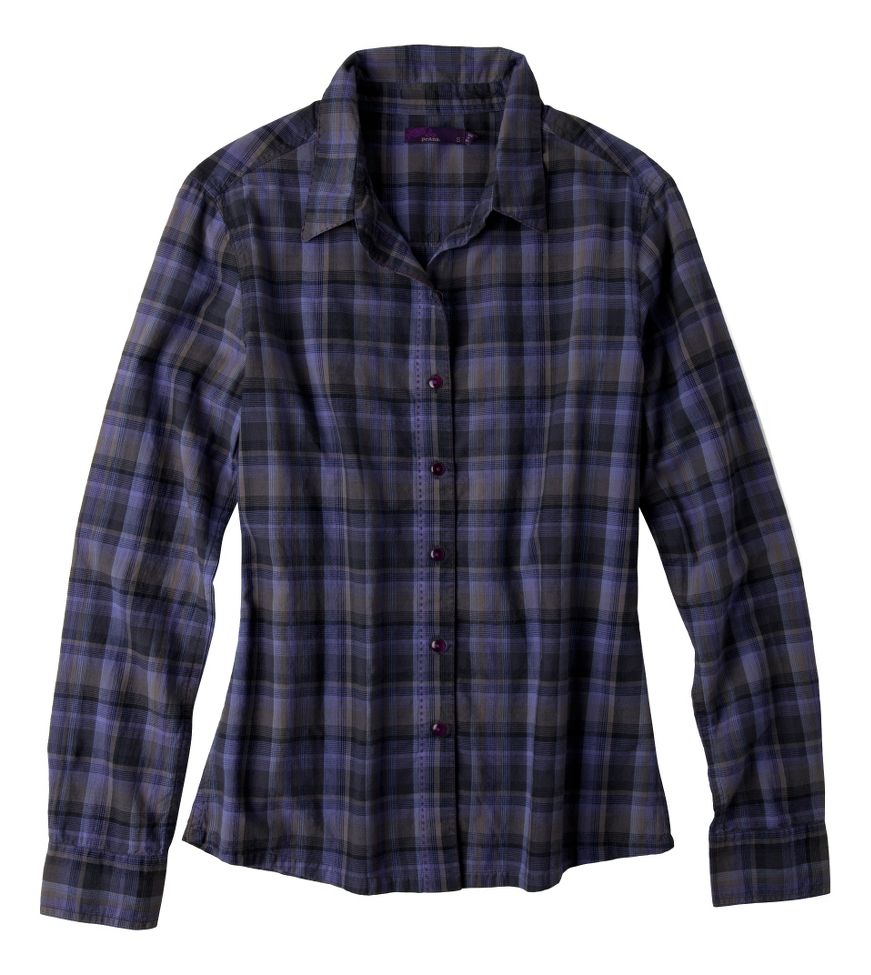Womens Prana Riley Woven Shirt Long Sleeve Non-Technical Tops