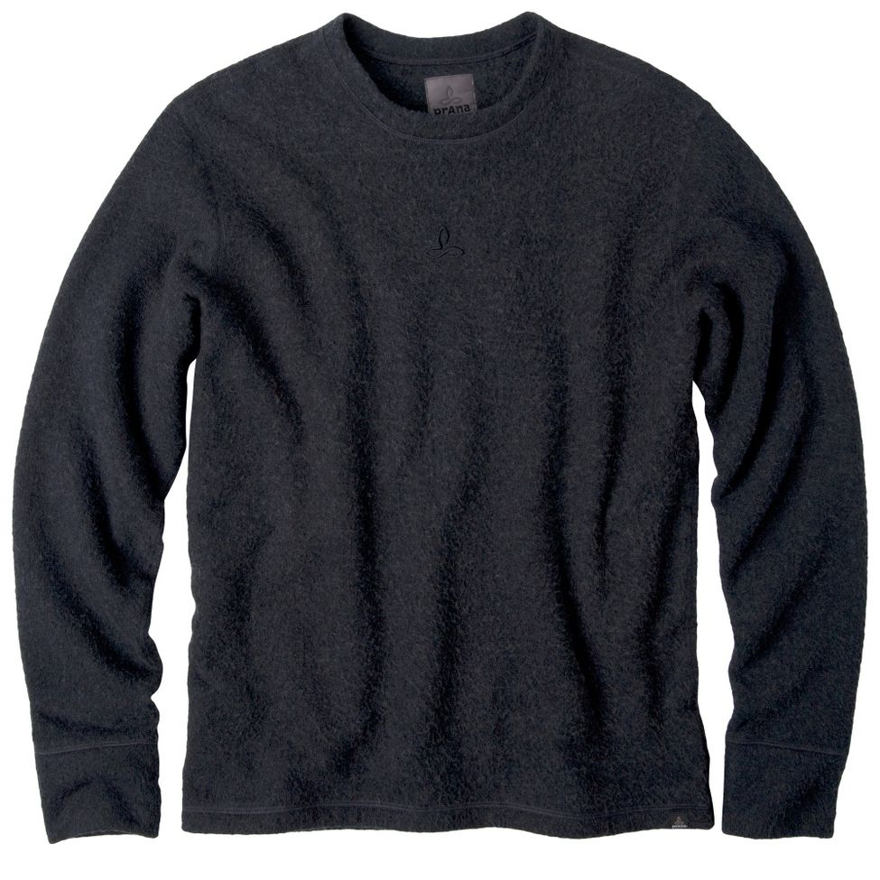 Mens Prana Sherpa Crew Long Sleeve Non-Technical Tops