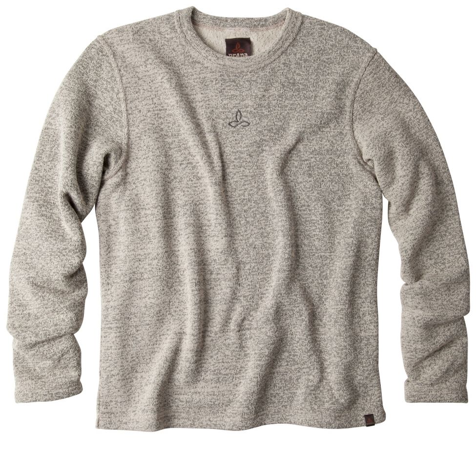 Mens Prana Sherpa Crew Long Sleeve Non-Technical Tops
