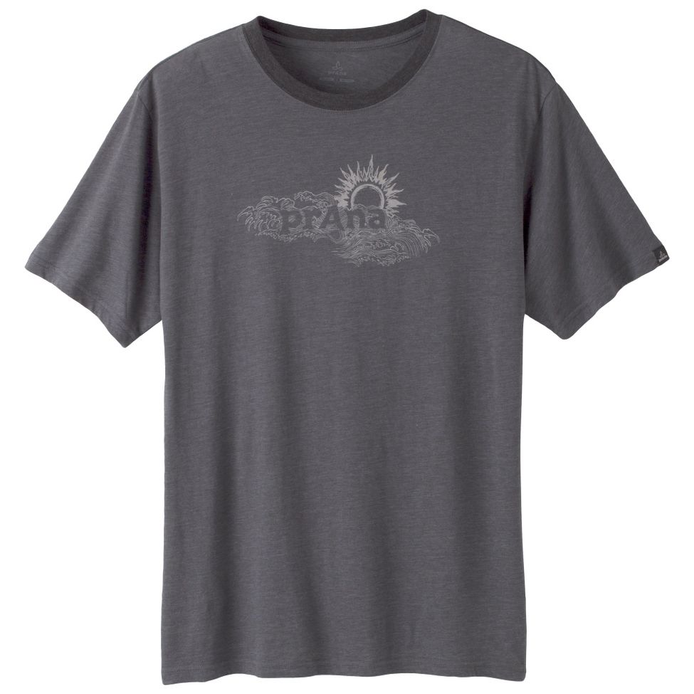 Mens Prana Sun Heathered Tee Short Sleeve Non-Technical Tops