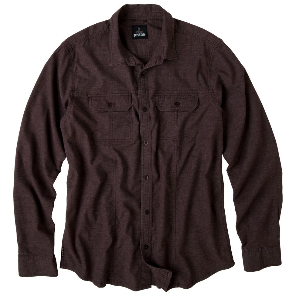 Mens Prana Sutra Shirt Long Sleeve Non-Technical Tops