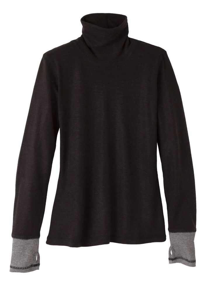 Womens Prana Yvette Turtleneck Long Sleeve Non-Technical Tops