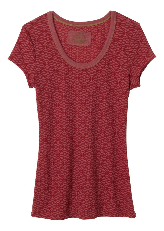 Womens Prana Ally Short Sleeve Non-Technical Tops