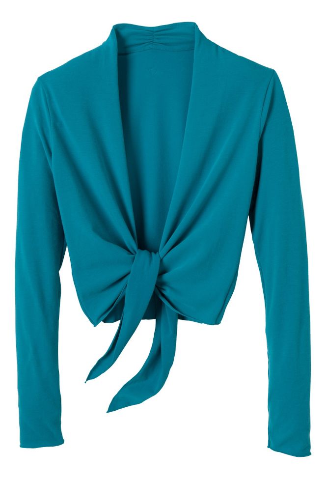 Womens Prana Veeda Wrap Long Sleeve Non-Technical Tops