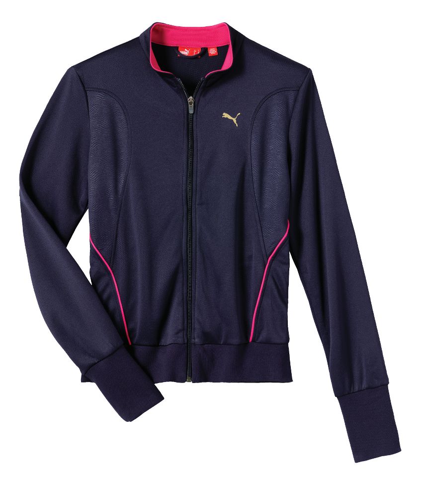 Womens PUMA TP Knit Warm-Up Unhooded Jackets