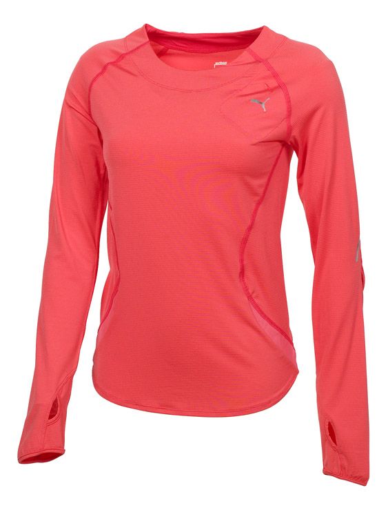 Womens Puma Long Sleeve No Zip Technical Tops
