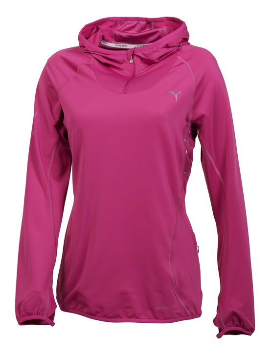 Womens Puma Warm Up Hoodie Long Sleeve 1/2 Zip Technical Tops