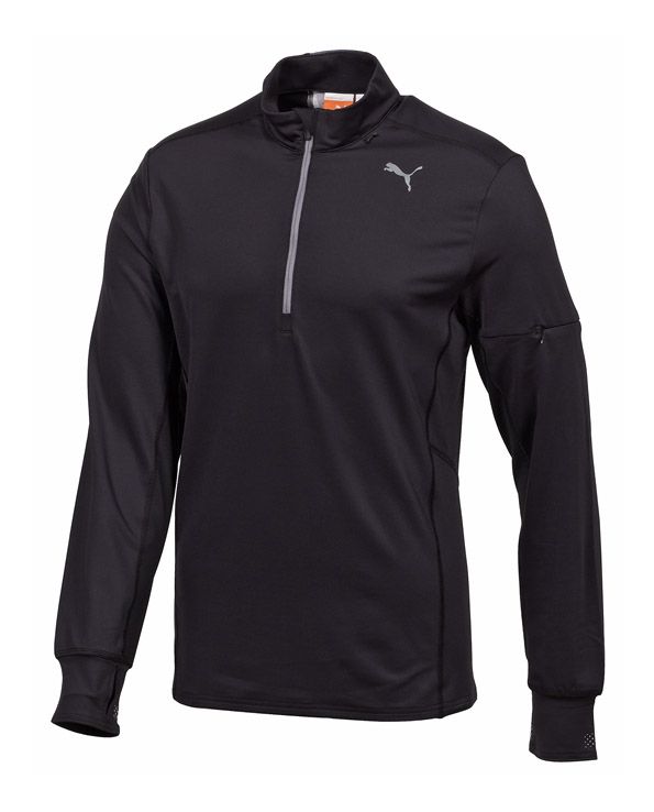 Mens Puma Long Sleeve 1/2 Zip Technical Tops