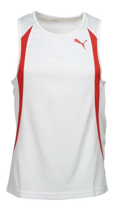 Mens Puma TB Running Race Singlets Technical Tops
