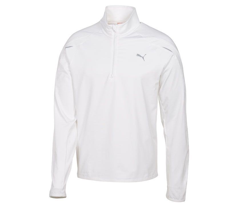 Mens Puma Race LS Long Sleeve 1/2 Zip Technical Tops
