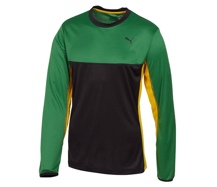 Mens Puma Faas Tee Long Sleeve No Zip Technical Tops