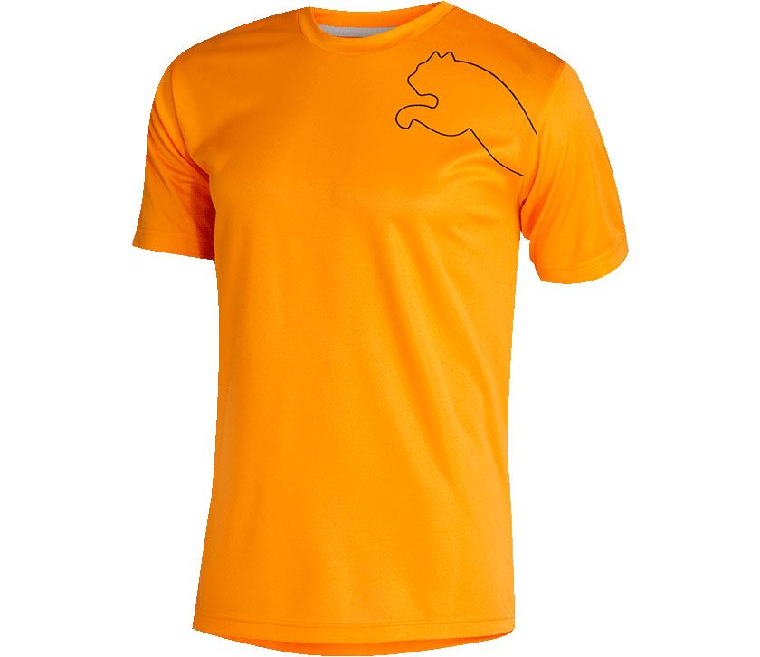 Mens Puma Multi Poly Cat Tee Short Sleeve Technical Tops
