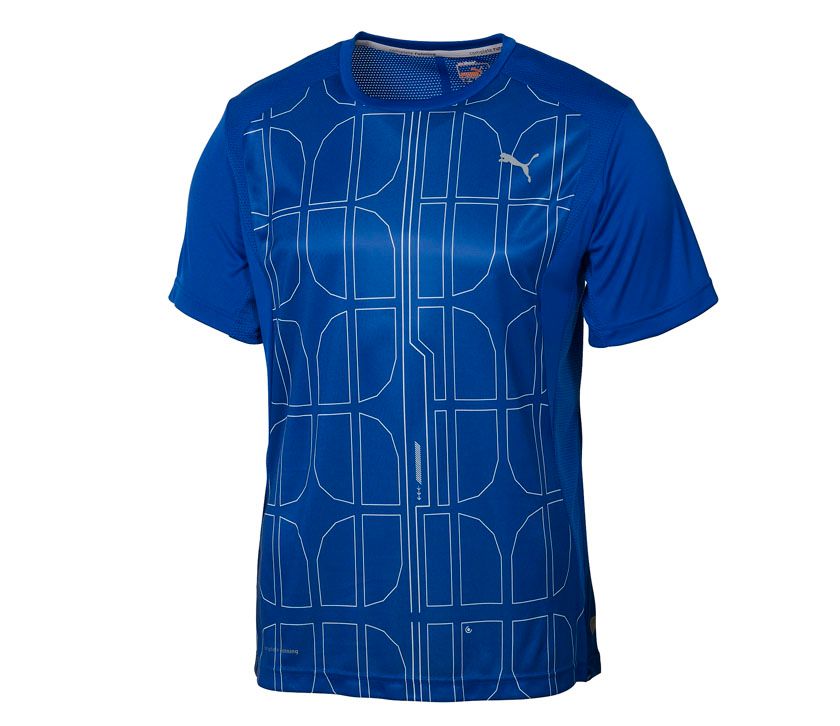 Mens Puma Run Tee Short Sleeve Technical Tops