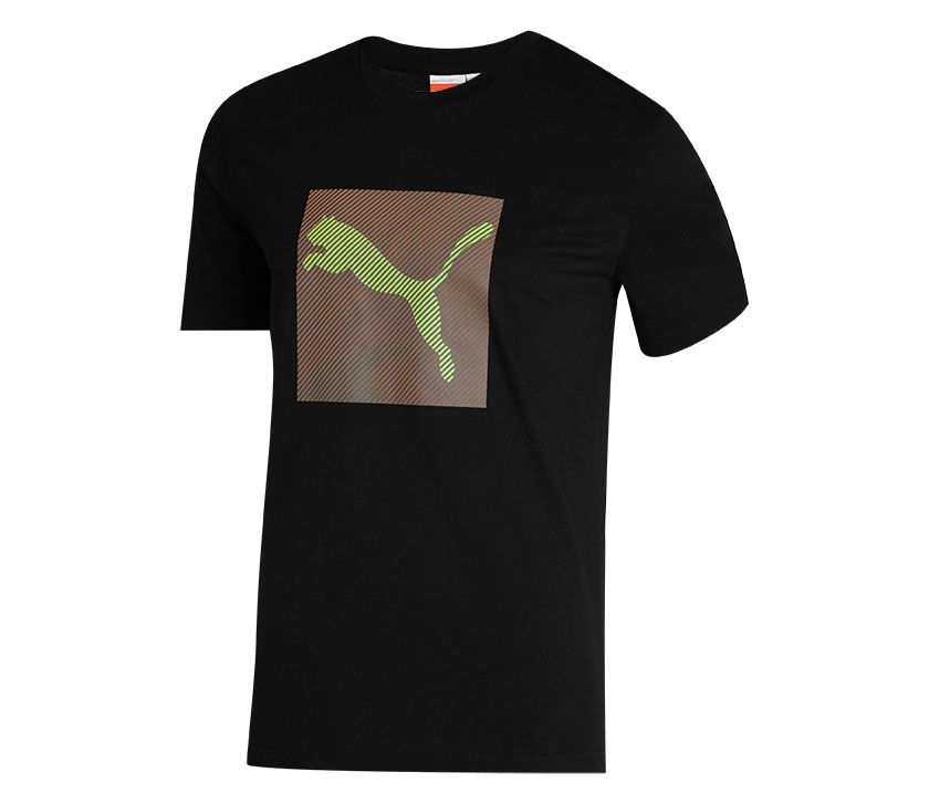 Mens Puma Performance Graphic Tee Short Sleeve Non-Technical Tops
