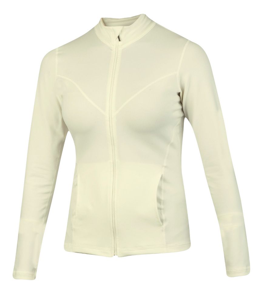 Womens Prana Retro Track Jacket Warm-Up Unhooded Jackets